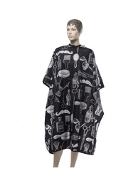 Пеньюар для стрижки DEWAL "BARBER STYLE", 128х150 см, на крючках