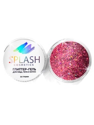 Глиттер-гель для лица, тела и волос "SPLASH" цвет "HOLO RED" 30 гр