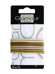 Glamour Paris Резинка для волос, без металлического соединения, 8 шт