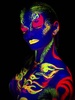 Гель декоративный для волос, лица и тела COLOR GEL Holly Professional, Neon, 20 мл